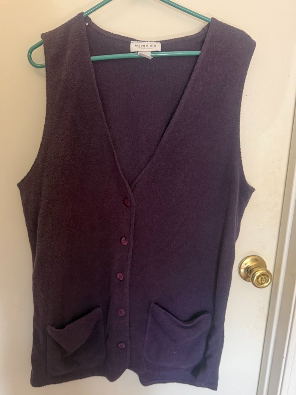 Metro 212 New York Purple Vest W M